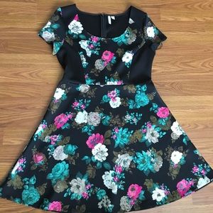 Elle Floral Fit and Flare Dress